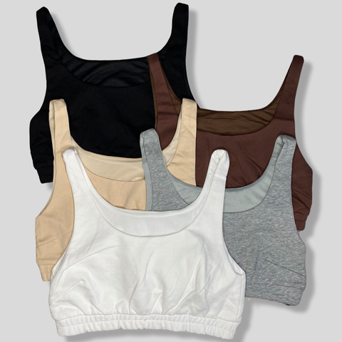 Solid Cropped Tank Top